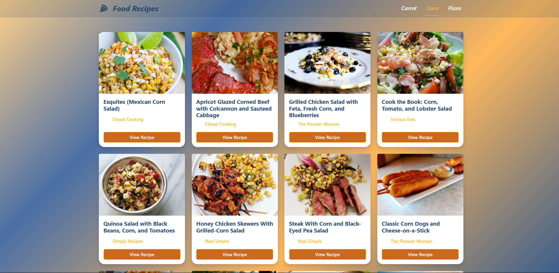 Food Website